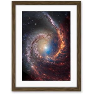 Artery8 NASA Hubble James Webb Telescope View of Spiral Galaxy NGC 1566 Living Room Artwork Framed Wall Art Print 18X24 Inch Artery8 NASA Hubble James Webb Telescope View of Spiral Galaxy NGC 1566 Living Room Artwork Framed Wall Art Print 18X24 Inch