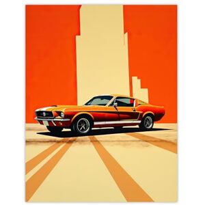 Wee Blue Coo Wall Cracks Orange Sports Motor Car Extra Large XL Wall Art Poster Print Wee Blue Coo Wall Cracks Orange Sports Motor Car Extra Large XL Wall Art Poster Print