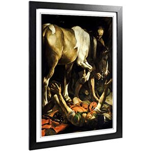Big Box Art Framed Print of Michelangelo Caravaggio Conversion of St Paul Design Wall Art Picture Home Decor for Kitchen, Living Room, Bedroom, Hallway, Black, A2 / 24.5x18 Inch / 62x45cm Big Box Art Framed Print of Michelangelo Caravaggio Conversion of St Paul Design Wall Art Picture Home Decor for Kitchen, Living Room, Bedroom, Hallway, Black, A2 / 24.5x18 Inch / 62x45cm