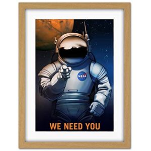 Wee Blue Coo Nasa Space Job Advert We Need You Artwork Framed Wall Art Print 18X24 Inch Wee Blue Coo Nasa Space Job Advert We Need You Artwork Framed Wall Art Print 18X24 Inch
