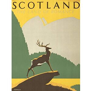 Wee Blue Coo Travel Tourism Transport Scotland Stag Anchor Highlands Art Print Poster Wall Decor 12X16 Inch Wee Blue Coo Travel Tourism Transport Scotland Stag Anchor Highlands Art Print Poster Wall Decor 12X16 Inch