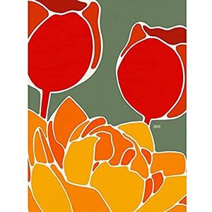 Artery8 Red Tulip Rennie Mackintosh Style Painting Unframed Wall Art Print Poster Home Decor Premium Artery8 Red Tulip Rennie Mackintosh Style Painting Unframed Wall Art Print Poster Home Decor Premium