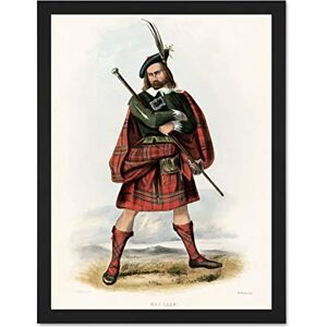 Wee Blue Coo Painting Portrait Highland Clan Scotland Tartan Maclean Art Large Framed Art Print Poster Wall Decor 18x24 inch Wee Blue Coo Painting Portrait Highland Clan Scotland Tartan Maclean Art Large Framed Art Print Poster Wall Decor 18x24 inch