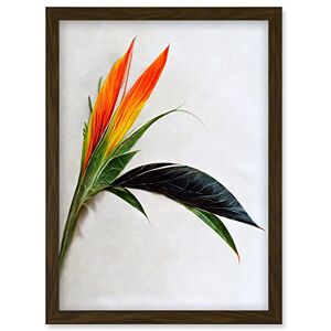 Wee Blue Coo Tropical Plant Bird of Paradise Flower Botanical Bloom Artwork Framed Wall Art Print A4 Wee Blue Coo Tropical Plant Bird of Paradise Flower Botanical Bloom Artwork Framed Wall Art Print A4