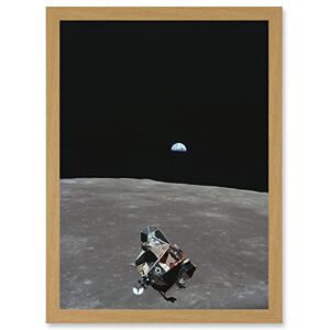 Artery8 Space NASA Earth Moon Lunar Landing Module Earth USA Photo Artwork Framed Wall Art Print A4 Artery8 Space NASA Earth Moon Lunar Landing Module Earth USA Photo Artwork Framed Wall Art Print A4