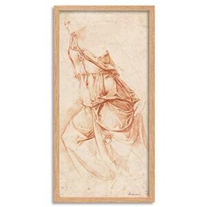 Fine Art Prints Battista Franco Drapery Study for the Angel of the Annunciation Long Framed Art Print Wall Poster 25x12 inch Fine Art Prints Battista Franco Drapery Study for the Angel of the Annunciation Long Framed Art Print Wall Poster 25x12 inch