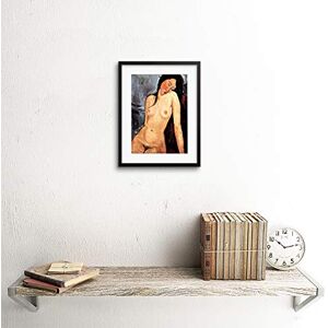 Wee Blue Coo Painting Amedeo Modigliani Nude Female Old Master Framed Wall Art Print Wee Blue Coo Painting Amedeo Modigliani Nude Female Old Master Framed Wall Art Print