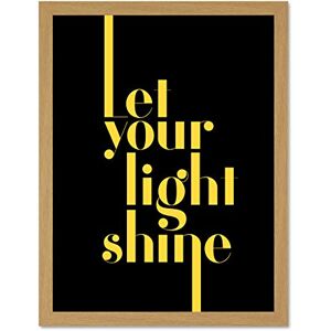 Wee Blue Coo Extended Yellow Let Your Light Shine Large Framed Art Print Poster Wall Decor 18x24 inch Wee Blue Coo Extended Yellow Let Your Light Shine Large Framed Art Print Poster Wall Decor 18x24 inch