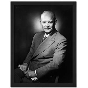 Fine Art Prints Portrait President General Dwight Eisenhower Photo Artwork Framed Wall Art Print 18X24 Inch Fine Art Prints Portrait President General Dwight Eisenhower Photo Artwork Framed Wall Art Print 18X24 Inch