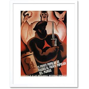 Wee Blue Coo War International Brigade Popular Front Spanish Civil Framed Wall Art Print Wee Blue Coo War International Brigade Popular Front Spanish Civil Framed Wall Art Print