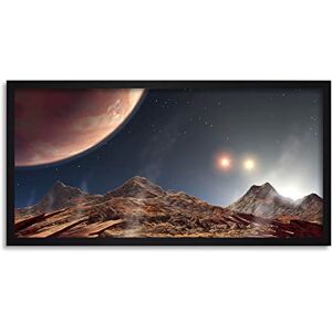Fine Art Prints Space NASA Triple Star System HD188753 Sunset Concept Framed Wall Art Print Long 25X12 Inch Fine Art Prints Space NASA Triple Star System HD188753 Sunset Concept Framed Wall Art Print Long 25X12 Inch