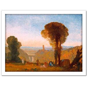 Fine Art Prints Turner Italian Landscape With Bridge And Tower Large Framed Art Print Poster Wall Decor 18x24 Fine Art Prints Turner Italian Landscape With Bridge And Tower Large Framed Art Print Poster Wall Decor 18x24