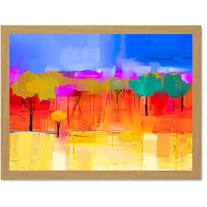 Fine Art Prints Abstract Landscape With Trees Large Framed Art Print Wall Poster 18x24 inch Fine Art Prints Abstract Landscape With Trees Large Framed Art Print Wall Poster 18x24 inch