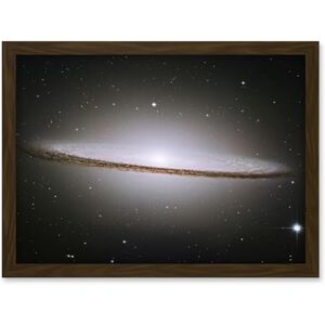 Artery8 Hubble Space Telescope Image The Majestic Sombrero Galaxy M104 Messier 104 Bright White Core Globular Clusters Swirling Dust Lanes Earth Artwork Framed A3 Wall Art Print Artery8 Hubble Space Telescope Image The Majestic Sombrero Galaxy M104 Messier 104 Bright White Core Globular Clusters Swirling Dust Lanes Earth Artwork Framed A3 Wall Art Print