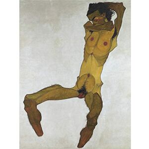 Fine Art Prints Egon Schiele Seated Male Nude Self Portrait Large Wall Art Print Canvas Premium Poster Mural Fine Art Prints Egon Schiele Seated Male Nude Self Portrait Large Wall Art Print Canvas Premium Poster Mural