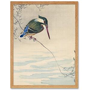 Artery8 Ohara Koson Kingfisher Bird Japanese Painting Art Print Framed Poster Wall Decor 12x16 inch Artery8 Ohara Koson Kingfisher Bird Japanese Painting Art Print Framed Poster Wall Decor 12x16 inch