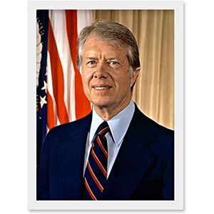 Artery8 39th US President Jimmy Carter Official Portrait Photo Artwork Framed Wall Art Print A4 Artery8 39th US President Jimmy Carter Official Portrait Photo Artwork Framed Wall Art Print A4