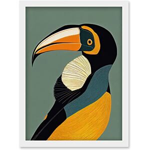 Artery8 - Toucan Portrait - A4 - Framed - Wall Art Print Artery8 - Toucan Portrait - A4 - Framed - Wall Art Print