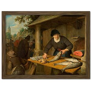 Artery8 Adriaen Van Ostade The Fishwife Painting Artwork Framed Wall Art Print 18X24 Inch Artery8 Adriaen Van Ostade The Fishwife Painting Artwork Framed Wall Art Print 18X24 Inch