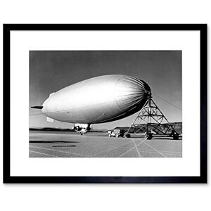 Wee Blue Coo VINTAGE TRANSPORT AIRSHIP BLIMP ZEPPELIN BALLOON FRAMED ART PRINT B12X12439 Wee Blue Coo VINTAGE TRANSPORT AIRSHIP BLIMP ZEPPELIN BALLOON FRAMED ART PRINT B12X12439