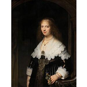 Artery8 Rembrandt Portrait Of A Woman Possibly Maria Trip Extra Large XL Wall Art Poster Print Artery8 Rembrandt Portrait Of A Woman Possibly Maria Trip Extra Large XL Wall Art Poster Print