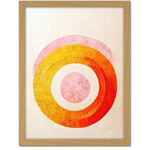 Doppelganger33 LTD Boho Abstract Line Painting Pastel Patterned Autumn Circles Of Pink, Yellow And Orange Artwork Framed Wall Art Print 18X24 Inch Doppelganger33 LTD Boho Abstract Line Painting Pastel Patterned Autumn Circles Of Pink, Yellow And Orange Artwork Framed Wall Art Print 18X24 Inch