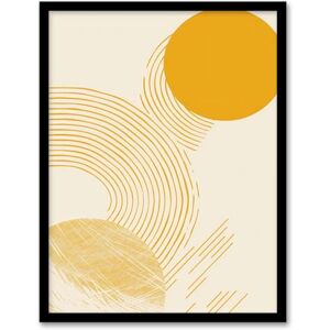 Artery8 Modern Zen Abstract Yellow Boho Calm Design For Living Room Artwork Framed Wall Art Print A4 Artery8 Modern Zen Abstract Yellow Boho Calm Design For Living Room Artwork Framed Wall Art Print A4