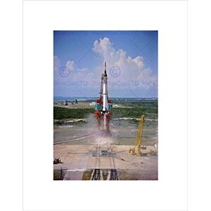 Wee Blue Coo Space Rocket Launching Freedom 7 First Mercury Flight Space Wall Art Print Wee Blue Coo Space Rocket Launching Freedom 7 First Mercury Flight Space Wall Art Print