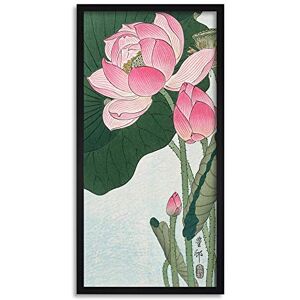 Fine Art Prints Ohara Koson Blooming lotus flowers Long Framed Art Print Wall Poster 25x12 inch Fine Art Prints Ohara Koson Blooming lotus flowers Long Framed Art Print Wall Poster 25x12 inch