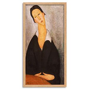 Fine Art Prints Amedeo Modigliani Italian Portrait Of A Polish Woman Painting Long Framed Art Print Wall Poster 25x12 inch Fine Art Prints Amedeo Modigliani Italian Portrait Of A Polish Woman Painting Long Framed Art Print Wall Poster 25x12 inch