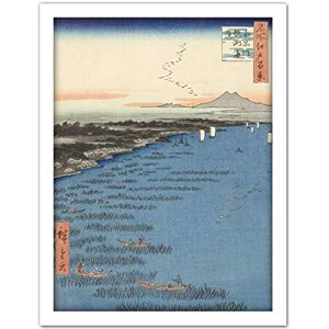 Artery8 Hiroshige The Coast At Samezu In South Shinagawa Artwork Framed Wall Art Print 18X24 Inch Artery8 Hiroshige The Coast At Samezu In South Shinagawa Artwork Framed Wall Art Print 18X24 Inch