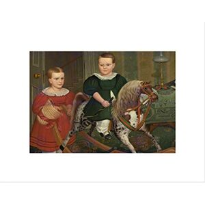 Wee Blue Coo ROBERT PECKHAM AMERICAN HOBBY HORSE BLACK FRAMED ART PRINT PICTURE B12X5407 Wee Blue Coo ROBERT PECKHAM AMERICAN HOBBY HORSE BLACK FRAMED ART PRINT PICTURE B12X5407