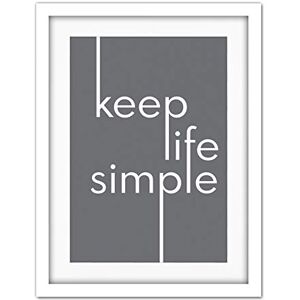 Wee Blue Coo Keep Life Simple Typography Minimalist Artwork Framed Wall Art Print 18X24 Inch Wee Blue Coo Keep Life Simple Typography Minimalist Artwork Framed Wall Art Print 18X24 Inch