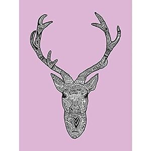 Wee Blue Coo Ornate Stag Deer Head Antlers Unframed Wall Art Print Poster Home Decor Premium Wee Blue Coo Ornate Stag Deer Head Antlers Unframed Wall Art Print Poster Home Decor Premium