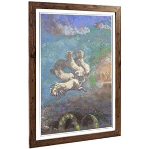 Big Box Art Framed Print of Odilon Redon White Horses Design Wall Art Picture Home Decor for Kitchen, Living, Dining Room, Bedroom, Hallway, Office, Walnut, A2 / 24.5x18 Inch / 62x45cm Big Box Art Framed Print of Odilon Redon White Horses Design Wall Art Picture Home Decor for Kitchen, Living, Dining Room, Bedroom, Hallway, Office, Walnut, A2 / 24.5x18 Inch / 62x45cm