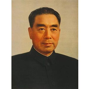 Wee Blue Coo Paintings Portrait Zhou Enlai Chinese Premier Mao Communist China Art Print Poster Wall Decor 12X16 Inch Wee Blue Coo Paintings Portrait Zhou Enlai Chinese Premier Mao Communist China Art Print Poster Wall Decor 12X16 Inch