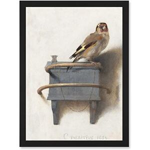 Artery8 Fabritius The Goldfinch Bird Animal Nature Painting A4 Artwork Framed Wall Art Print Artery8 Fabritius The Goldfinch Bird Animal Nature Painting A4 Artwork Framed Wall Art Print