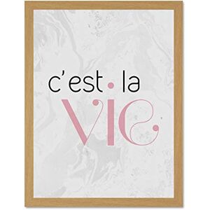 Wee Blue Coo Dusty Rose Cest La Vie Large Framed Art Print Poster Wall Decor 18x24 inch Wee Blue Coo Dusty Rose Cest La Vie Large Framed Art Print Poster Wall Decor 18x24 inch