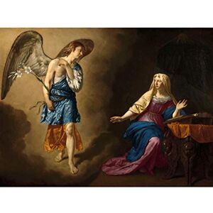 Artery8 Van De Velde The Annunciation To Virgin Painting Large Wall Art Poster Print Thick Paper 18X24 Inch Artery8 Van De Velde The Annunciation To Virgin Painting Large Wall Art Poster Print Thick Paper 18X24 Inch