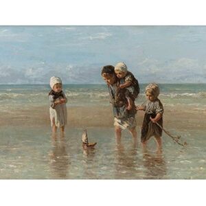 Artery8 Jozef Israels Children Of The Sea Bathing Painting Large Wall Art Poster Print Thick Paper 18X24 Inch Artery8 Jozef Israels Children Of The Sea Bathing Painting Large Wall Art Poster Print Thick Paper 18X24 Inch