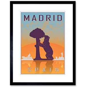 Wee Blue Coo TRAVEL MADRID SPAIN BEAR MADRONO TREE CITY SYMBOL FRAMED PRINT F97X7089 Wee Blue Coo TRAVEL MADRID SPAIN BEAR MADRONO TREE CITY SYMBOL FRAMED PRINT F97X7089