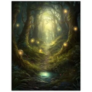 Artery8 Enchanted Forest Path Oil Painting Fantasy Landscape Fairy Land Lanterns Moss Covered Trees Colourful Magical Nature Mystical Modern Large Wall Art Poster Print Thick Paper 18X24 Inch Artery8 Enchanted Forest Path Oil Painting Fantasy Landscape Fairy Land Lanterns Moss Covered Trees Colourful Magical Nature Mystical Modern Large Wall Art Poster Print Thick Paper 18X24 Inch