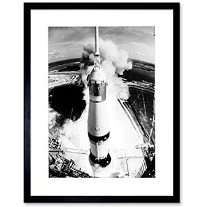 Wee Blue Coo Space Rocket Launch Saturn V Apollo 11 View Picture Framed Wall Art Print Wee Blue Coo Space Rocket Launch Saturn V Apollo 11 View Picture Framed Wall Art Print