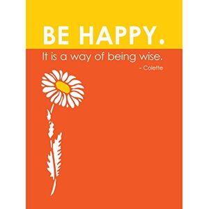 Wee Blue Coo Colette Be Happy Way Of Being Wise Large Wall Art Poster Print Thick Paper 18X24 Inch Wee Blue Coo Colette Be Happy Way Of Being Wise Large Wall Art Poster Print Thick Paper 18X24 Inch