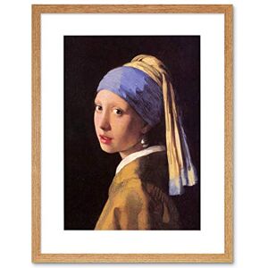 Wee Blue Coo Vermeer Girl With Pearl Earring Old Master Framed Wall Art Print Wee Blue Coo Vermeer Girl With Pearl Earring Old Master Framed Wall Art Print