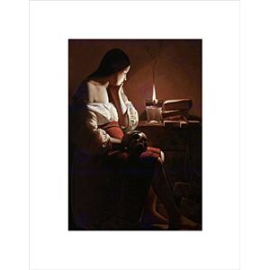Wee Blue Coo Georges De La Tour Magdalen With Smoking Flame Wall Art Print Wee Blue Coo Georges De La Tour Magdalen With Smoking Flame Wall Art Print