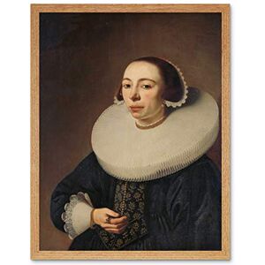 Artery8 Pieter Dubordieu Portrait Of A Woman Painting Art Print Framed Poster Wall Decor 12x16 inch Artery8 Pieter Dubordieu Portrait Of A Woman Painting Art Print Framed Poster Wall Decor 12x16 inch