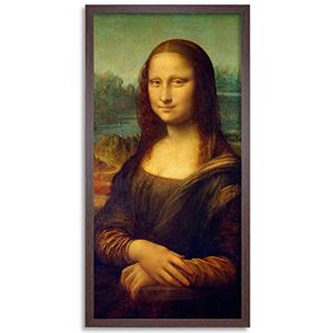 Wee Blue Coo Da Vinci Mona Lisa Detail Long Panel Framed Wall Art Print Wee Blue Coo Da Vinci Mona Lisa Detail Long Panel Framed Wall Art Print