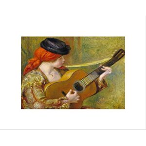 Wee Blue Coo RENOIR FRENCH YOUNG SPANISH WOMAN GUITAR FRAMED ART PRINT MOUNT B12X5109 Wee Blue Coo RENOIR FRENCH YOUNG SPANISH WOMAN GUITAR FRAMED ART PRINT MOUNT B12X5109
