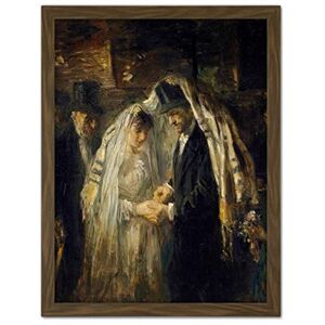 Artery8 Jozef Israels Jewish Wedding Celebration Painting Artwork Framed Wall Art Print 18X24 Inch Artery8 Jozef Israels Jewish Wedding Celebration Painting Artwork Framed Wall Art Print 18X24 Inch
